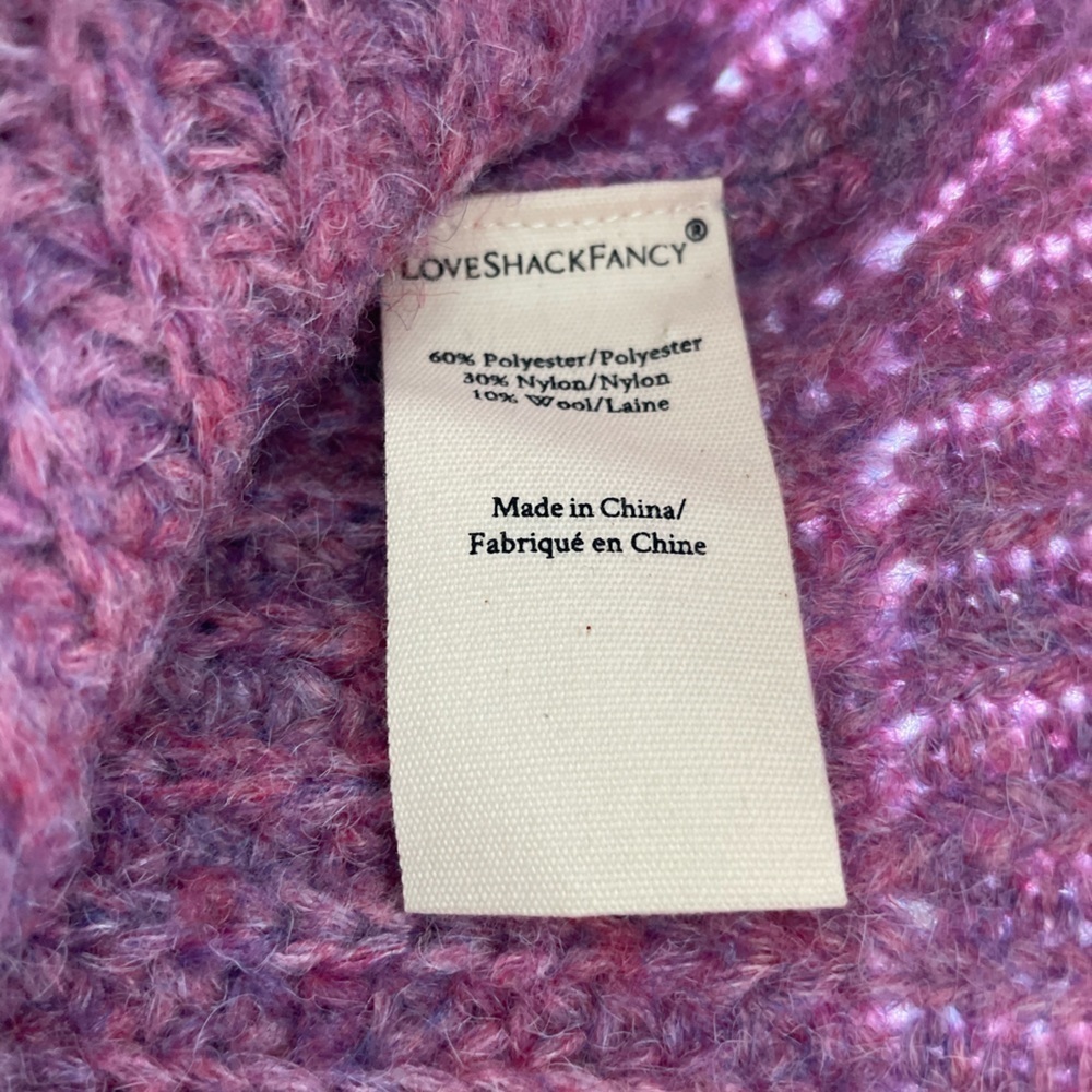💔 SOLD LoveShackFancy ridge lavender pullover - Picture 9 of 9